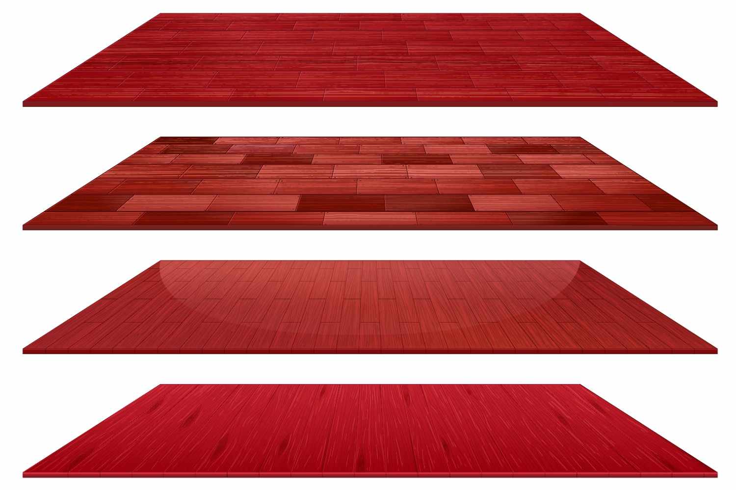 Patterned tile and flooring samples