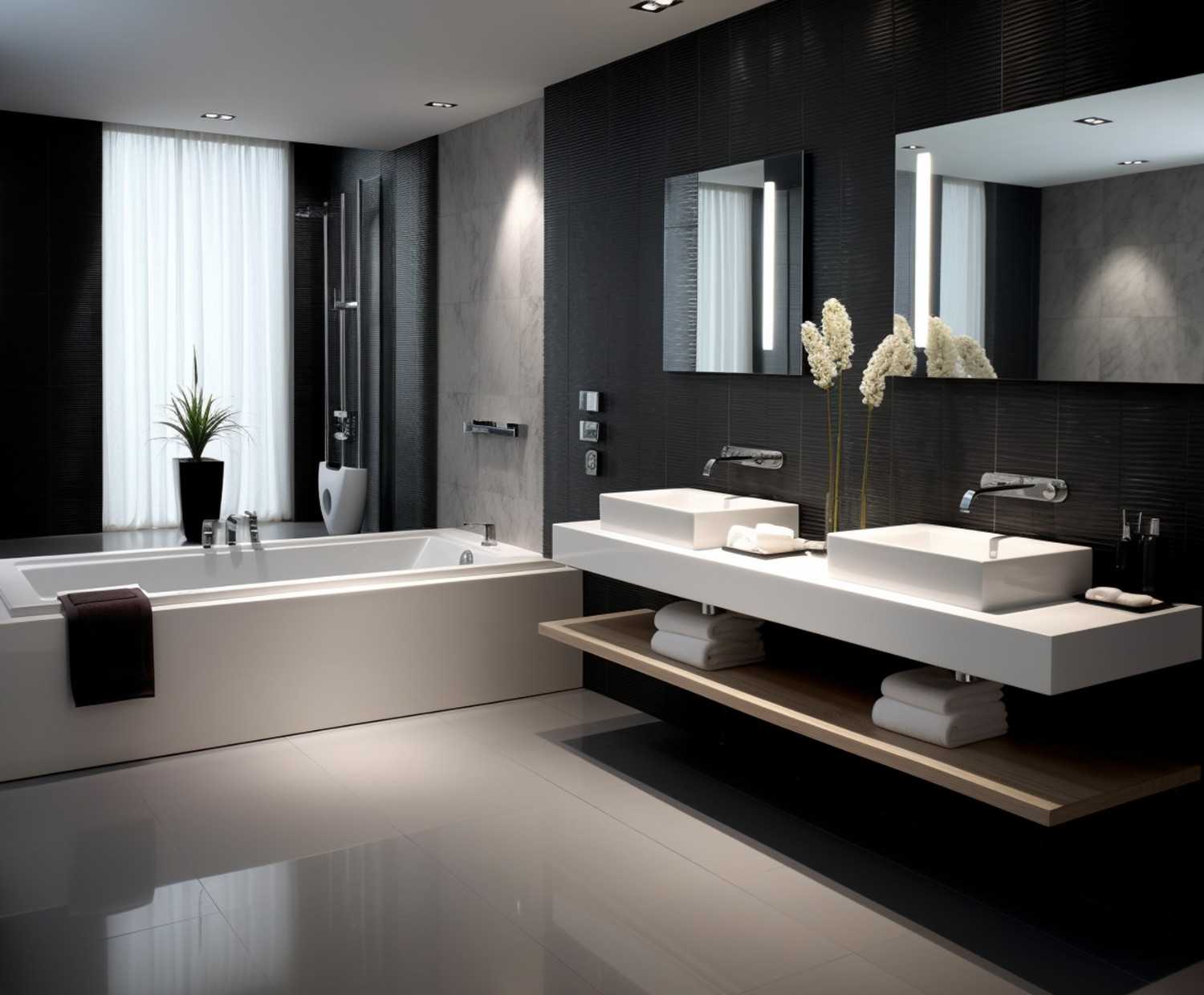 Small bathroom with modern style