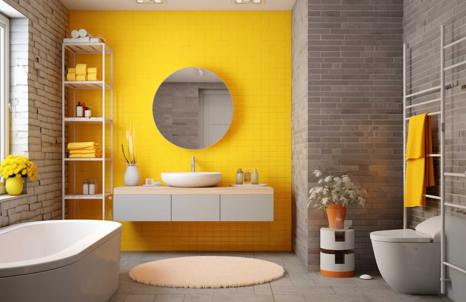 Small bathroom with modern style